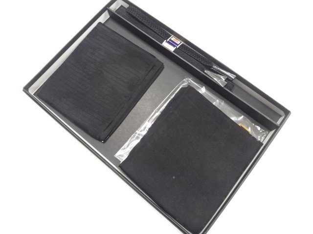 JAPANESE KIMONO / UNUSED FOR MOURNING HAND-TIED OBIJIME / OBIAGE SET